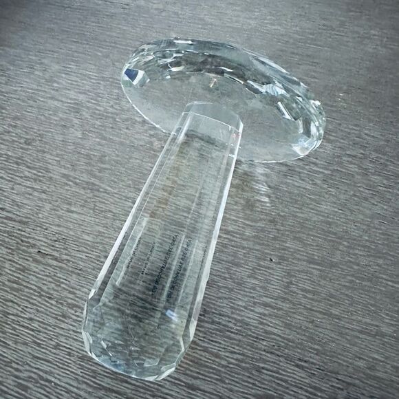 Mushroom Crystal Glass Prism Paperweight - Picture 6 of 6